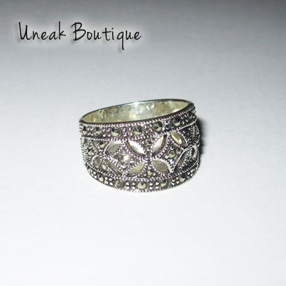 Marcasite Open Stacked Ring